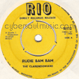 THE CLARENDONIANS : RUDIE BAM BAM / BE BOP BOY