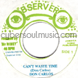 DON CARLOS : CAN'T WASTE TIME / NINEY AND THE OBSERVER : NO LOAFTER