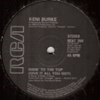 KENI BURKE : RISIN' TO THE TOP (GIVE IT ALL YOU GOT) / LET SOMEBODY LOVE YOU